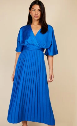 Little Mistress Cobalt Blue Twist Detail Midaxi Dress -Occasion Couture Shop D34304R1A 2