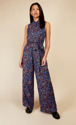 Little Mistress Animal Print Jumpsuit -Occasion Couture Shop D3430661A 1