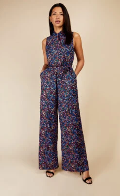 Little Mistress Animal Print Jumpsuit