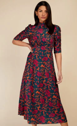 Little Mistress Floral Print Midaxi Dress -Occasion Couture Shop D34310R1A 2