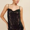Little Mistress Sequin Cowl Neck Cami Top -Occasion Couture Shop D34322Q1A 2