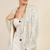 Little Mistress Champagne Sequin Blazer 2 Little Mistress Champagne Sequin Blazer -Occasion Couture Shop D34363Q1A 2