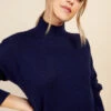 Little Mistress Navy High Neck Knit Jumper By Vogue Williams -Occasion Couture Shop D34409Q2A 3