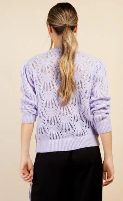 Little Mistress Lilac Knit Jumper By Vogue Williams -Occasion Couture Shop D34410Q1A 4
