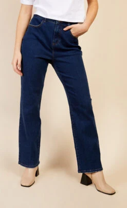 Little Mistress Mid-Blue Straight Denim Jeans By Vogue Williams -Occasion Couture Shop D34415Q1A 2
