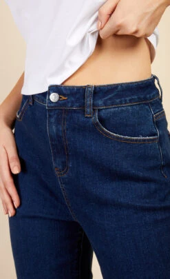 Little Mistress Mid-Blue Straight Denim Jeans By Vogue Williams -Occasion Couture Shop D34415Q1A 3