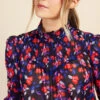 Little Mistress Floral Print Shirred Blouse By Vogue Williams -Occasion Couture Shop D34421Q1A 3