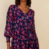 Little Mistress Floral Print Mini Dress By Vogue Williams -Occasion Couture Shop D34423B1A 2