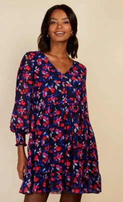 Little Mistress Floral Print Mini Dress By Vogue Williams