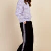 Little Mistress Black Side Stripe Trousers By Vogue Williams