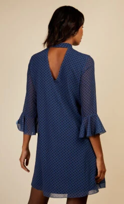 Little Mistress Blue Spot High Neck Mini Dress By Vogue Williams 11 Little Mistress Blue Spot High Neck Mini Dress By Vogue Williams -Occasion Couture Shop D34436B1A 4