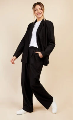 Little Mistress Black Single Breasted Blazer By Vogue Williams -Occasion Couture Shop D34437Q1A 1