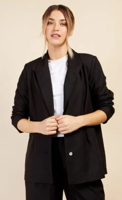 Little Mistress Black Single Breasted Blazer By Vogue Williams -Occasion Couture Shop D34437Q1A 2