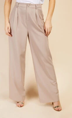 Little Mistress Stone Wide Leg Trousers By Vogue Williams 9 Little Mistress Stone Wide Leg Trousers By Vogue Williams -Occasion Couture Shop D34438Q2A 2