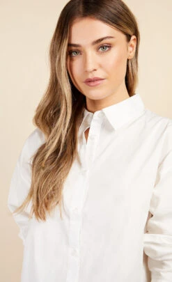 Little Mistress White Split Back Shirt By Vogue Williams -Occasion Couture Shop D34442Q1A 3