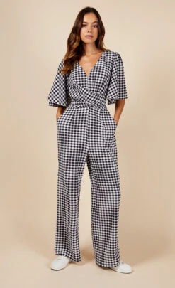 Little Mistress Gingham Jumpsuit 10 Little Mistress Gingham Jumpsuit -Occasion Couture Shop D3456761A 1