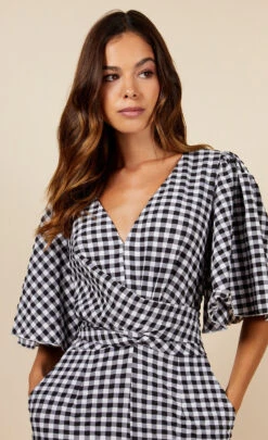 Little Mistress Gingham Jumpsuit 11 Little Mistress Gingham Jumpsuit -Occasion Couture Shop D3456761A 3
