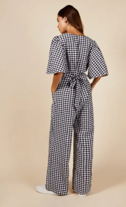 Little Mistress Gingham Jumpsuit 13 Little Mistress Gingham Jumpsuit -Occasion Couture Shop D3456761A 4