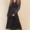 Little Mistress Multi Spot Midaxi Dress By Vogue Williams -Occasion Couture Shop D34568R1A 1