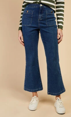 Little Mistress Blue Chambray Patch Trousers By Vogue Williams -Occasion Couture Shop D34571Q3A 2