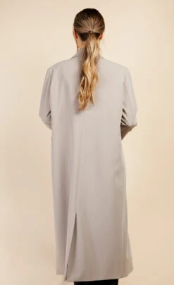 Little Mistress Stone Long Coat By Vogue Williams -Occasion Couture Shop D34583Q1A 4