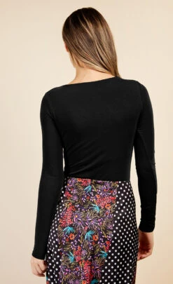 Little Mistress Black Bodysuit By Vogue Williams -Occasion Couture Shop D34635Q3A 4