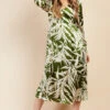 Little Mistress Green Print Satin Midaxi Dress By Vogue Williams -Occasion Couture Shop D34637R1A 1