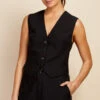 Little Mistress Black Waistcoat By Vogue Williams