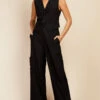 Little Mistress Black Cargo Trousers By Vogue Williams -Occasion Couture Shop D34641Q2A 1