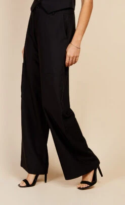 Little Mistress Black Cargo Trousers By Vogue Williams -Occasion Couture Shop D34641Q2A 2