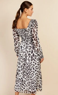 Little Mistress Leopard Print Sweetheart Neckline Midaxi Dress By Vogue Williams -Occasion Couture Shop D34649R1A 4