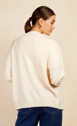 Little Mistress Oatmeal Embroidery Knit Cardigan By Vogue Williams -Occasion Couture Shop D34662Q1A 4