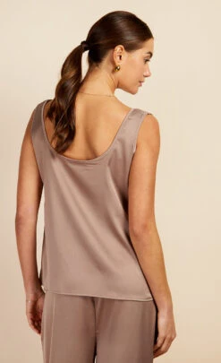 Little Mistress Stone Satin Vest Top By Vogue Williams -Occasion Couture Shop D34663Q1A 4