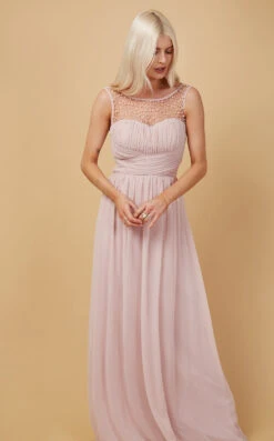 Little Mistress Grace Blush Embellishment Sweetheart Maxi Dress -Occasion Couture Shop L6158D56A 2