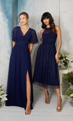 Little Mistress Navy Tulle Halter Midi Dress -Occasion Couture Shop LMBridesmaidsWebResized 0014 LMBridesmaids 2751 bbeb27ef 9832 437b 9aab 89612468a3d5