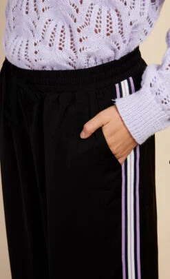 Little Mistress Black Side Stripe Trousers By Vogue Williams -Occasion Couture Shop LM 2023.11.02 1991