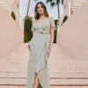 Little Mistress Waterlily Cold-Shoulder Wrap Maxi Dress -Occasion Couture Shop PriorityLMMarbella2024 21