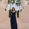 Little Mistress Navy Embellished Sleeve Maxi Dress -Occasion Couture Shop PriorityLMMarbella2024 23