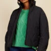 Little Mistress Black Quilted Puffer Jacket By Vogue Williams -Occasion Couture Shop PuffaJacket 2