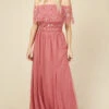 Little Mistress Nadine Rose Embellished Bardot Maxi Dress -Occasion Couture Shop U18852D2A 1