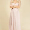 Little Mistress Melissa Blush Angel Sleeve Maxi Dress -Occasion Couture Shop U18857D2A 1