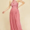 Little Mistress Debra Rose Lace Bodice And Pleat Maxi Dress -Occasion Couture Shop U18860D3A 1