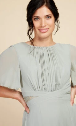 Little Mistress Waterlily Lace Insert Midi Dress -Occasion Couture Shop U19809C1B 3