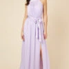 Little Mistress Lilac Halterneck Maxi Dress -Occasion Couture Shop U19812D1A 1