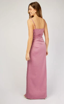 Little Mistress Mauve Satin Maxi Dress -Occasion Couture Shop U19815D3A 4