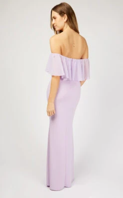 Little Mistress Lilac Bardot Maxi Bridesmaid Dress -Occasion Couture Shop U19818D2A 4