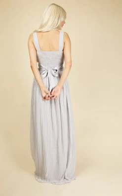 Little Mistress Bella Ice Grey Pleated Maxi Dress -Occasion Couture Shop U19825D2A 4
