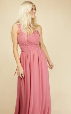 Little Mistress Jenna Rose Lace Detail Maxi Dress -Occasion Couture Shop U20598D1A 2