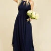 Little Mistress Elana Navy Keyhole Maxi Dress -Occasion Couture Shop U20884D2A 1