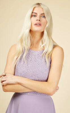 Little Mistress Silva Bridesmaid Lavender Lace Top Maxi Dress -Occasion Couture Shop U20887D1A 3